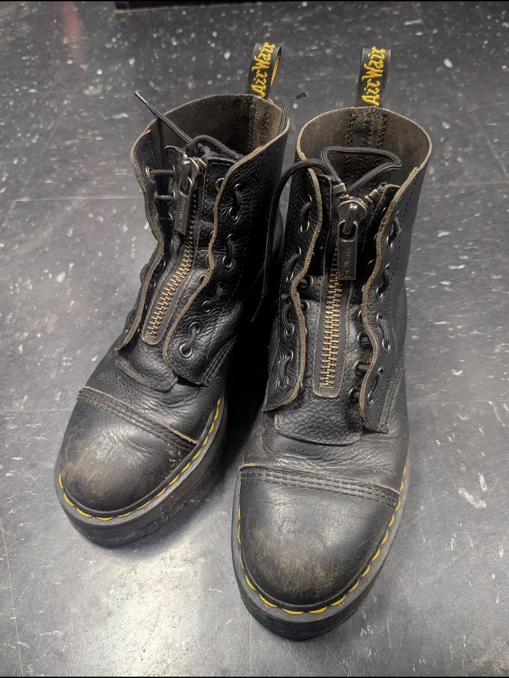 Dr Martens Sinclair Platform Boots (Black) Size 9